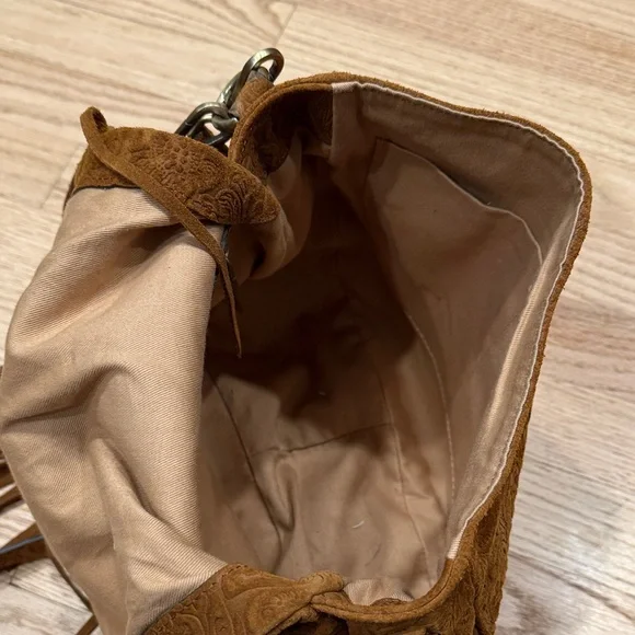 Sundance Suede Fringe Shoulder Bag - Picture 5 of 6